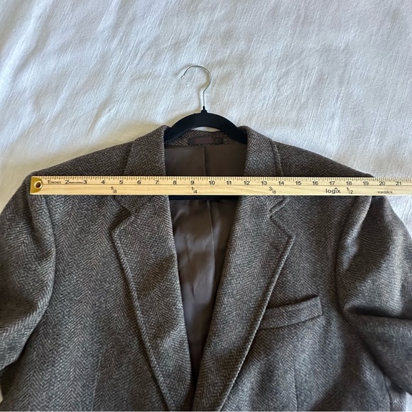 English Manor Blazer Mens 46 Herringbone Tweed Sport Coat Equestrian Heritage - Picture 8 of 13